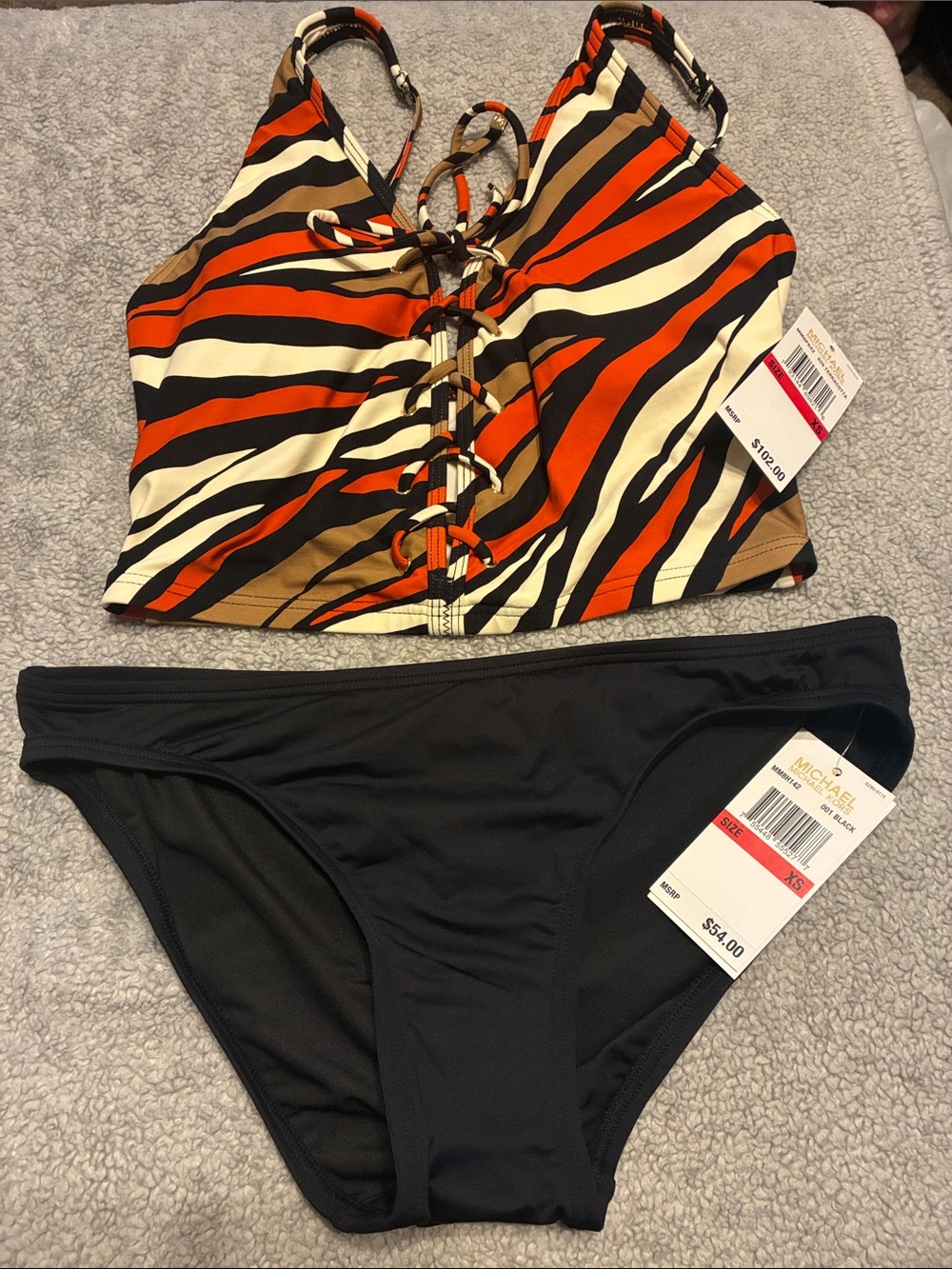 NWT Michael Kors Terracotta Bikini Set
